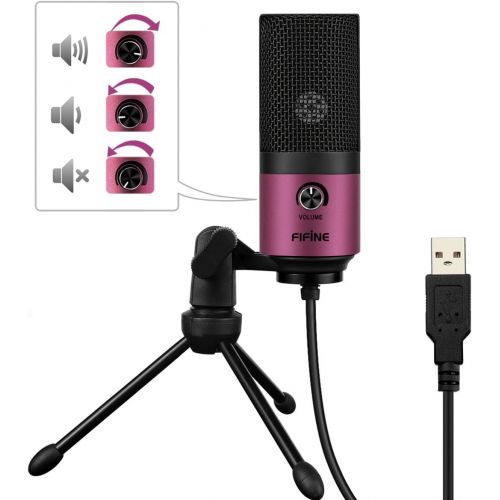  [아마존베스트]FIFINE Fifine USB Podcast Condenser Microphone Recording On Laptop, No Need Sound Card Interface and Phantom Power-K669