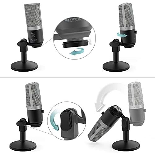  [아마존베스트]FIFINE K670 USB Microphone for Computer (Mac and Windows), Condenser Microphone Optimised for Recording and Streaming, Voice Over, Podcast for YouTube, Skype