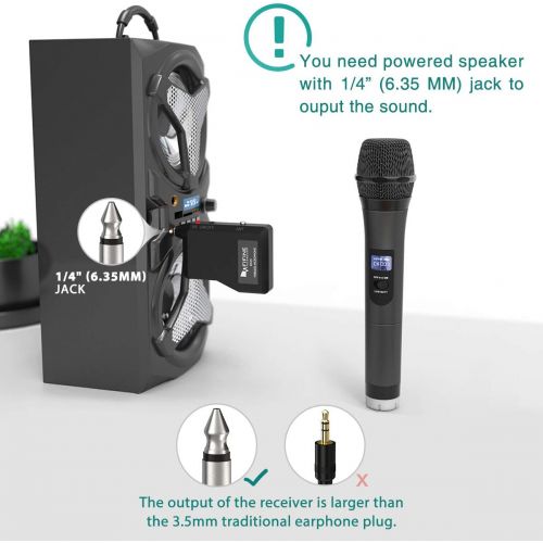  [아마존 핫딜] [아마존핫딜]FIFINE TECHNOLOGY Wireless Microphone,Fifine Handheld Dynamic Microphone Wireless mic System for Karaoke Nights and House Parties to Have Fun Over The Mixer,PA System,Speakers-K025