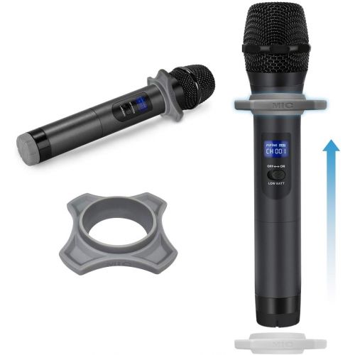  [아마존베스트]FIFINE TECHNOLOGY Wireless Microphone,Fifine Handheld Dynamic Microphone Wireless mic System for Karaoke Nights and House Parties to Have Fun Over The Mixer,PA System,Speakers-K025