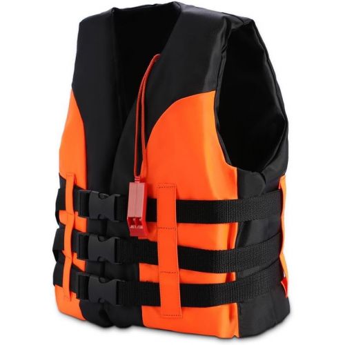  Filfeel Kids Life Vest, Swimming Boating Drifting Aid Jacket with Whistle for Child 2-12 Years Old