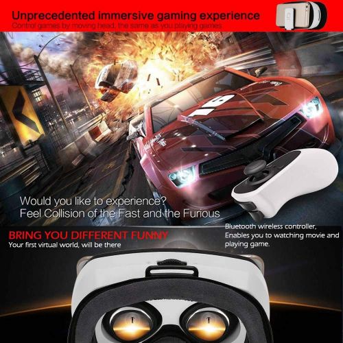  FILIND Virtual Reality Glasses Headset Head-Mounted Glasses 3D Glasses Home Theater 3D Video VR Glasses VR Headset TV Movies & Video Games Universal