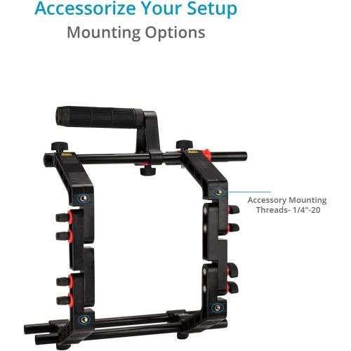  FILMCITY DSLR Camera Cage Shoulder Mount Rig Kit (FC-03) with Follow Focus & Matte Box Shoulder Stabilizer Support for Video DV Camcorder HD DSLR Best Affordable Kit