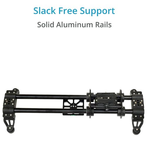  FILMCITY Power 28 Portable DSLR Video Camera Slider | Smooth Slider Dolly Track for Camera Camcorder up to 40kg88lb (FC-SL-28) + Travel Bag