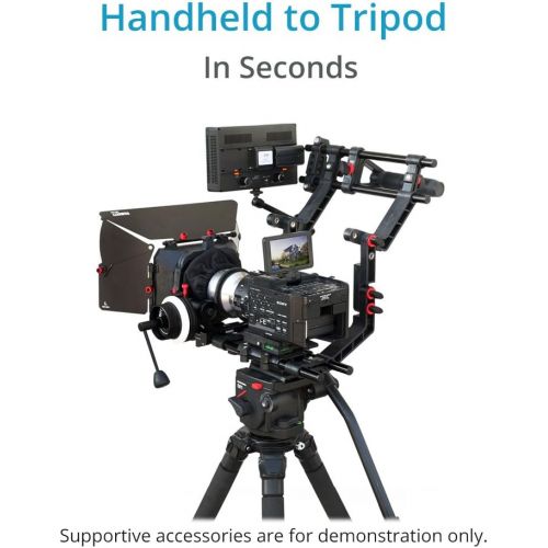  FILMCITY DSLR Camera Shoulder Support Rig Kit with Cage & Matte Box | DV HDV DSLR Video Camcorders Compatible | FREE - Offset Z Bracket (FC-02)