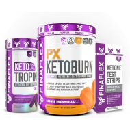 FINAFLEX Keto KIT, Induce, Maintain, Monitor Ketosis, Get in Ketosis in 3 Days with Ketoburn, Maintain Keto with Ketotropin, Monitor with Ketone Test Strips, Everything You Need to Support