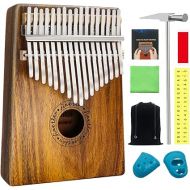 17 Key Kalimba Thumb Piano, Finger Harp Piano Calimba Musical Instrument, Birthday Christmas Thanksgiving Gifts for Kids, Adults and Beginners with Tuning Tool and Carry Bag