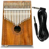 Thumb Piano Kalimba with Audio Jack, 17 Key Koa Wood Calimba Finger Harp Piano Musical Instrument Birthday Christmas Thanksgiving Gift for Kids, Adults and Beginners