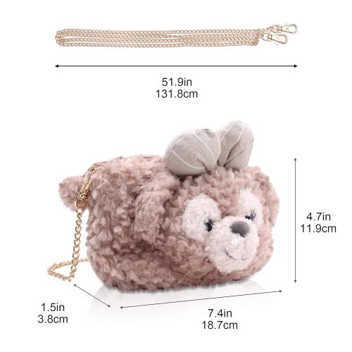  FINEX Finex ShellieMay - Duffy the Disney Bear Girlfriend Little Crossbody Handbag for kids girls toddlers...