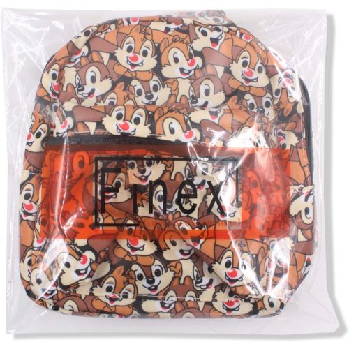  [아마존베스트]Finex Chip and Dale All Over Print Small Nylon Bag Multipurpose Causal Daypack for Travel Trip Shopping Tablet iPad Mini up to 8 inches