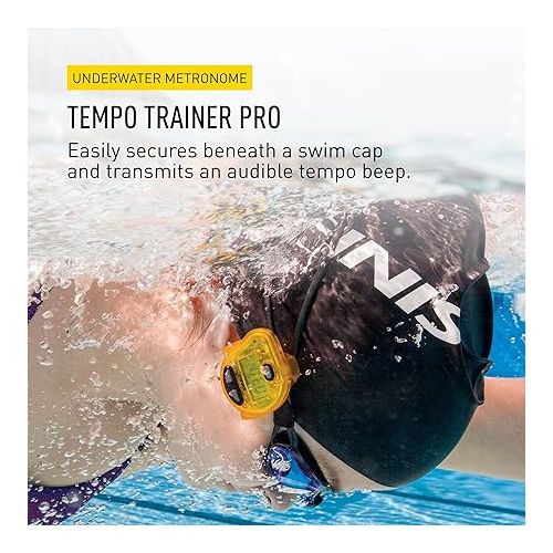  FINIS Tempo Trainer Pro Audible Metronome Pacing Device , Yellow/Blk, Small