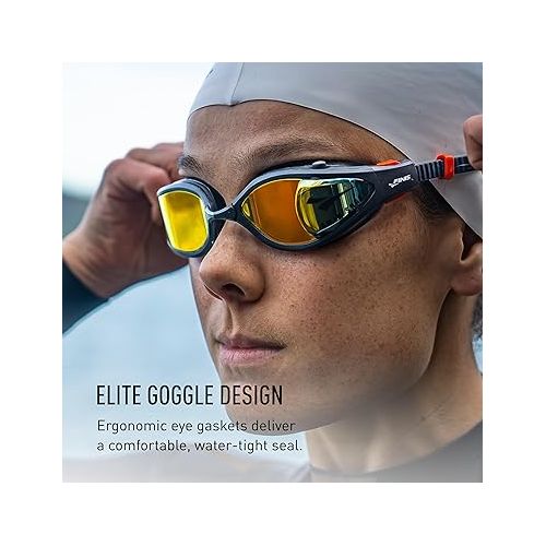  FINIS Smart Goggle Max Kit - Real-Time Feedback - Anti-Leak Design - USAT, PTO & World Triathlon Events Ciye App Integration