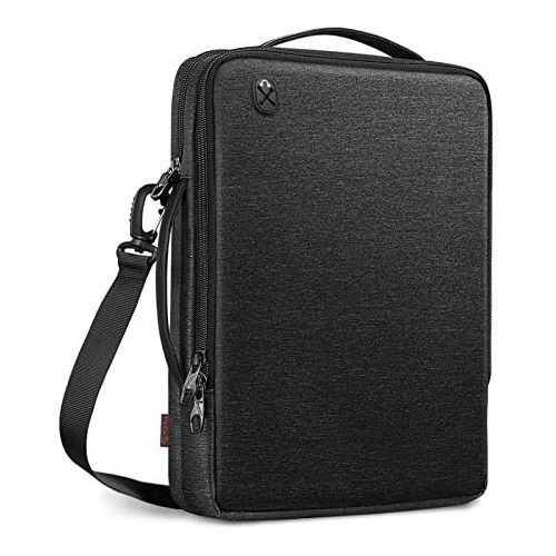  [아마존베스트]FINPAC 13 Inch Laptop Shoulder Bag for 13.3 Inch MacBook Pro/Air, iPad Pro 12.9 Bag, Water-Resistant Tablet Carrying Bag with Electronics Organizer for Chromebook/Surface Pro/Dell