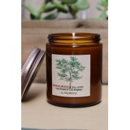 FIREBRISTLE SANDALWOOD Handmade Soy Scented Candle by Firebristle, 8oz candle, soy wax candle, birthday gift, gift idea, gifts for her, gifts for dad