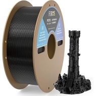 FIROS PETG 3D Printer Filament, 1kg(2.2lbs) Spool PETG Filament 3D Printing Filament, 1.75mm Dimensional 3D Printer Filament, Fit Most FDM Printer, 1 Pack PETG Black