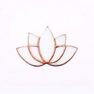 FIRSTGLASSLADIESYYC Lotus Tea Light Holder- Stained Glass