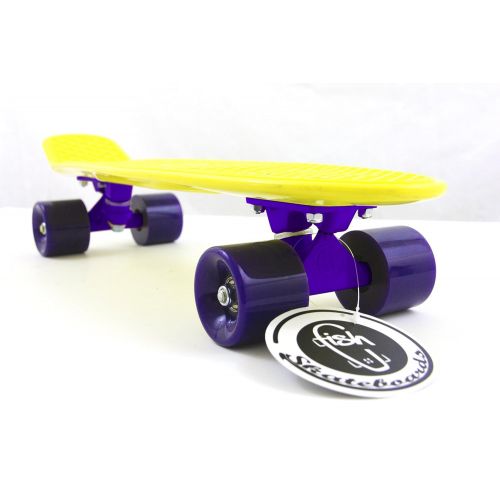  FISH 22 Pastel Color Skateboard Retro Style