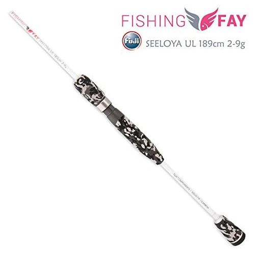  [아마존베스트]FISHINGFAY SEELOYA Ultralight Carbon Spinning Rod 189 cm 2-9 g with Fuji Rings and Reel Holder - Fishing Rod - Plug-In Rod - Direct Power Transmission when Fishing for Trout, Saib