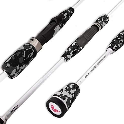  [아마존베스트]FISHINGFAY SEELOYA Ultralight Carbon Spinning Rod 189 cm 2-9 g with Fuji Rings and Reel Holder - Fishing Rod - Plug-In Rod - Direct Power Transmission when Fishing for Trout, Saib