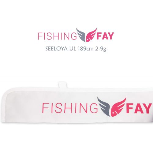  [아마존베스트]FISHINGFAY SEELOYA Ultralight Carbon Spinning Rod 189 cm 2-9 g with Fuji Rings and Reel Holder - Fishing Rod - Plug-In Rod - Direct Power Transmission when Fishing for Trout, Saib