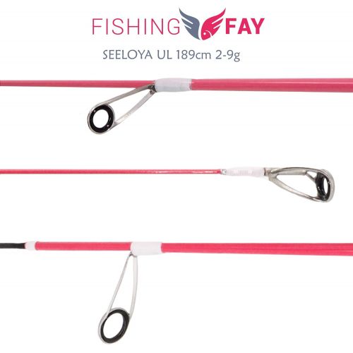  [아마존베스트]FISHINGFAY SEELOYA Ultralight Carbon Spinning Rod 189 cm 2-9 g with Fuji Rings and Reel Holder - Fishing Rod - Plug-In Rod - Direct Power Transmission when Fishing for Trout, Saib