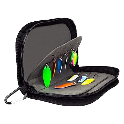  [아마존베스트]FISHN Indicator Bag - Spoon Bag - Heavy Duty Pocket for Indicators, Spoons, Spinners and Flies - Very Slim, Lightweight and Offers Great Protection