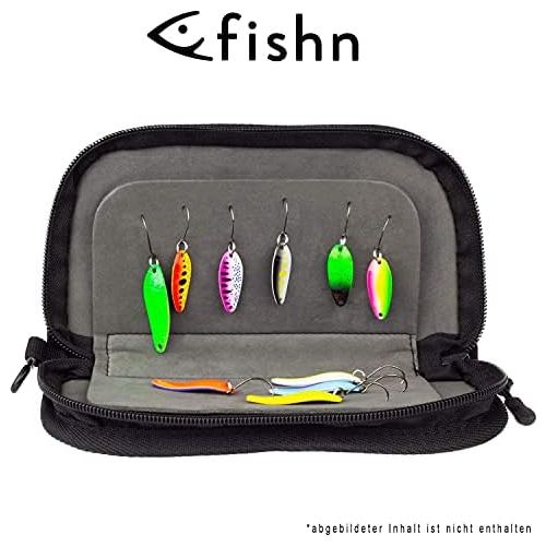  [아마존베스트]FISHN Indicator Bag - Spoon Bag - Heavy Duty Pocket for Indicators, Spoons, Spinners and Flies - Very Slim, Lightweight and Offers Great Protection