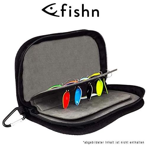  [아마존베스트]FISHN Indicator Bag - Spoon Bag - Heavy Duty Pocket for Indicators, Spoons, Spinners and Flies - Very Slim, Lightweight and Offers Great Protection