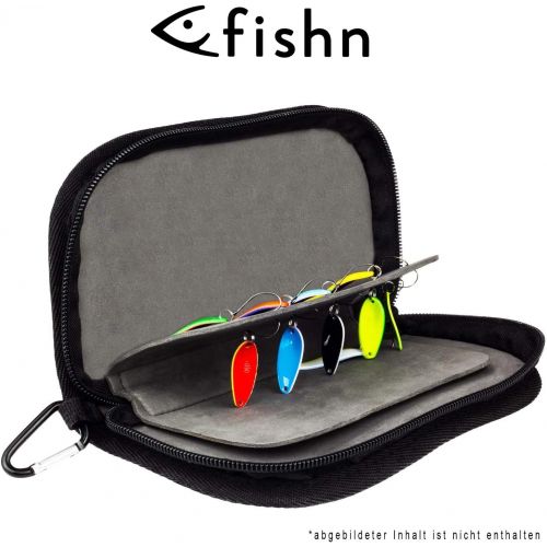  [아마존베스트]FISHN Indicator Bag - Spoon Bag - Heavy Duty Pocket for Indicators, Spoons, Spinners and Flies - Very Slim, Lightweight and Offers Great Protection