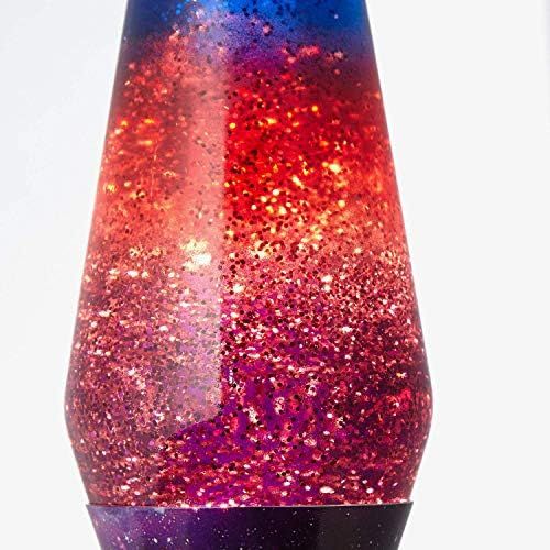  Fisura Lavalamp Bullet Mondrian Magma 40 cm Fluessigkeit Metall und Glas