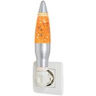 Fisura | Lavalampe mit Glitzer Die LED-Lampe wird nicht heiss. 20 cm inkl. 1,5W LED Leuchtmittel orange