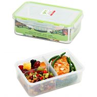 FIT, Strong & Healthy [2 Pack] Bento Lunch Box Meal Prep Containers (38 oz) - Food Storage Containers With Lids, Portion Control Containers, Divided Lunch Containers, Lunch Boxes for Adults and Kids, Le