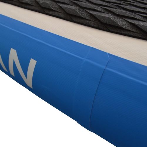  FIT OCEAN aufblasbares Stand Up Paddle Board Sets. EINFACHER PADDELN Lernen: SICHERES Stehen UND SUPER AUFTRIEB. Doppelhub-Pumpe + leichtes Paddel + Grosse Tragetasche