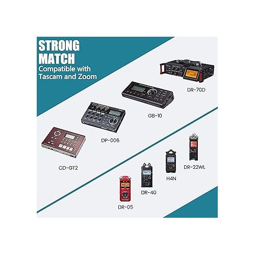  FITE ON UL Listed 5V AC Power Adapter Replacement for Tascam DP-008EX DP-006 DP-004 DR-07 DR-100; Zoom H4N R24 R16 Recorder Power Supply Cord Cable Charger