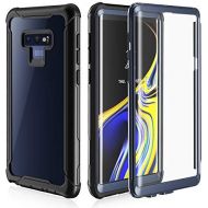 [아마존베스트]FITFORT Samsung Galaxy Note 9 Cell Phone Case - Full Body Case with Built-in Touch Sensitive Anti-Scratch Screen Protector, Ultra Thin Clear Shock Drop Proof Impact Resist Extreme Durable