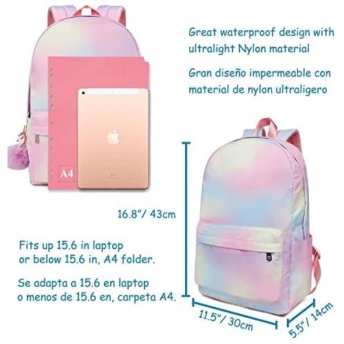  [아마존베스트]FITMYFAVO Backpack for Women Girls School Book bags Lightweight Large 15.6 Daypack Waterproof Nature Laptop Backpacks