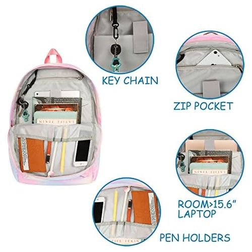  [아마존베스트]FITMYFAVO Backpack for Women Girls School Book bags Lightweight Large 15.6 Daypack Waterproof Nature Laptop Backpacks
