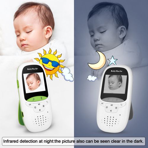  FITNATE Video Baby Monitor, Fitnate 3.5 Large LCD Screen Display Video Baby Monitor with Night Vision Camera...