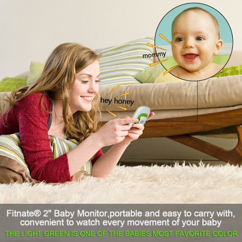  FITNATE Video Baby Monitor, Fitnate 3.5 Large LCD Screen Display Video Baby Monitor with Night Vision Camera...