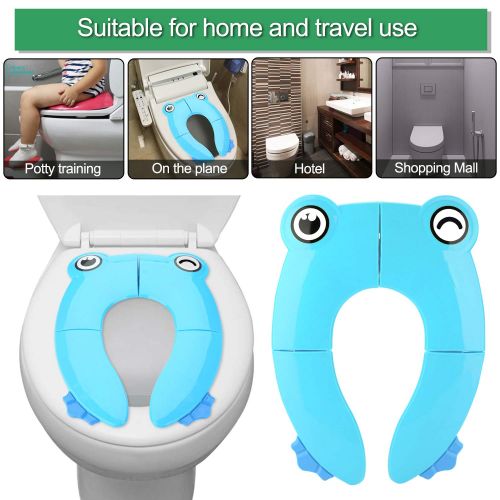  [아마존베스트]Potty Training Seat for Kids, FITNATE Portable Reusable Potty Training Seat Cover Upgrade Folding...