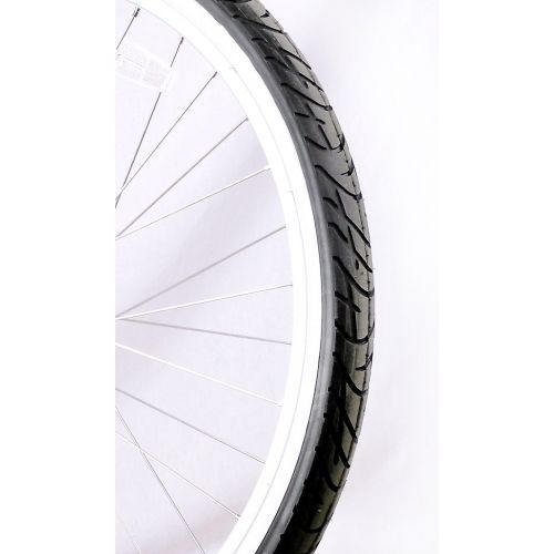  FITO Anti-Rust Aluminum frame, Fito Modena II Alloy Single 1-speed - Black / Pink rims, womens 26 Beach Cruiser Bike Bicycle