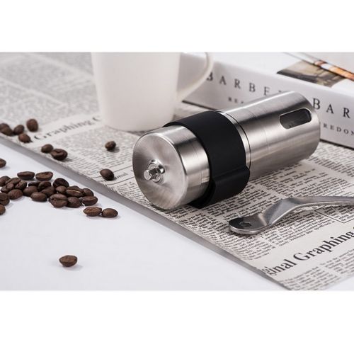  FITYLE Manuelle Kaffeemuehle, Espresso-Muehle, Edelstahl - 4,5x 4,5x 18,6cm