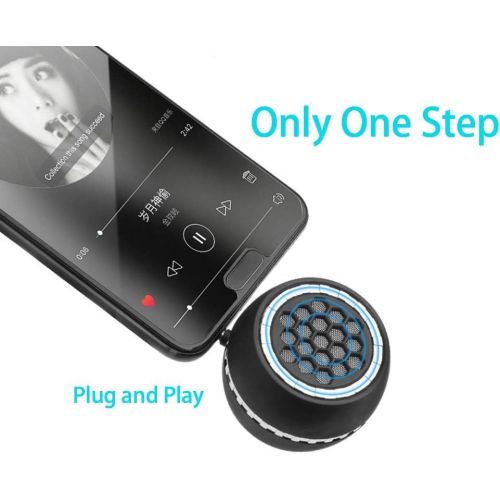  FIYAPOO Mini Portable Speaker, 3W Mobile Phone Speaker Line-in Speaker with 3.5mm AUX Audio Interface for Smartphone/Tablet/Computer