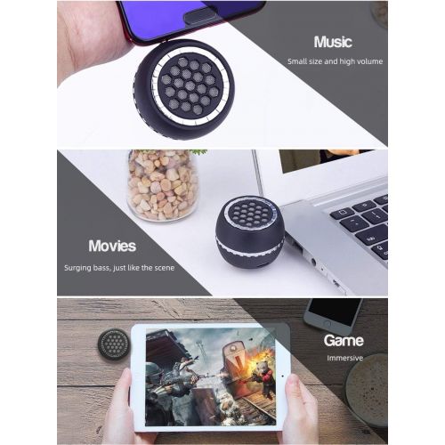  FIYAPOO Mini Portable Speaker, 3W Mobile Phone Speaker Line-in Speaker with 3.5mm AUX Audio Interface for Smartphone/Tablet/Computer