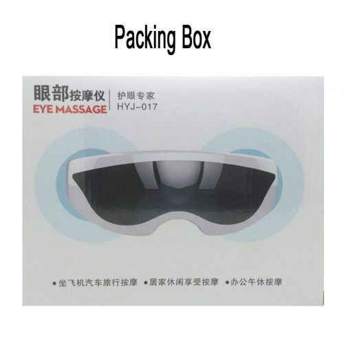  FJY Eye Massager Cordless Portable Electric Eye Mask Massage for Dry Eyes Stress Relief Eye Relax, Eye Care Light Weight Design for Home Office Car Travel,White