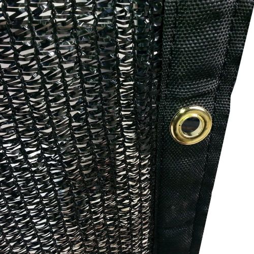  FJYW MN17-MS50-B1018 50% Shade Cloth, Shade Fabric, Sun Shade, Sail, Black Color, 10 x 18