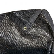 FJYW MN17-MS50-B1024 50% Shade Cloth, Shade Fabric, Sun Shade, Sail, Black Color, 10 x 24
