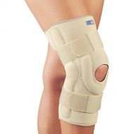 FLA Orthopedics FLA Orthopedic 37-107LGBEG Neoprene Stabilizing Knee Brace With Composite Hinges, Beige, Large