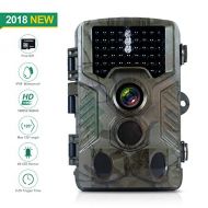 FLAGPOWER Hunting Trail Camera, 16MP 1080P 0.2-0.6s Trigger Time Wildlife Game Camera with 2.4 LCD 850nm Upgrading IR LEDs Night Vision up to 75ft/2.3m IP66 Spray Water Protected D