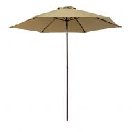 FLAME&SHADE 9 Outdoor Market Umbrella with Tilting for Patio Table Backyard Deck Garden Terrace or Pool Shade, Beige